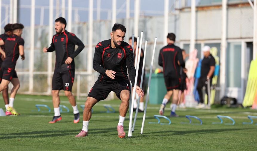 Sivasspor, Ankara Keçiörengücü maçının hazırlıklarını sürdürdü