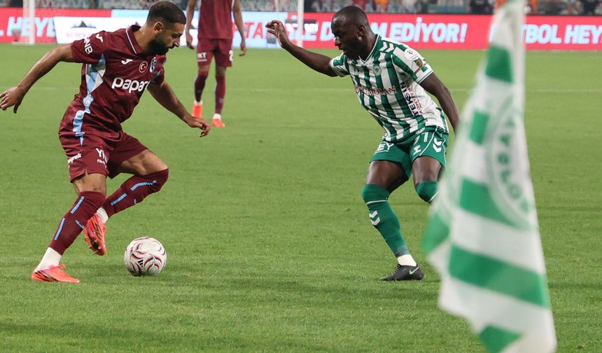 Trabzonspor Konya’da yıkıldı! Konyaspor sahasında 3 puanı kaptı