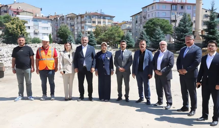 Sivas Lisesi inşaatına Milletvekili Toy'dan ziyaret
