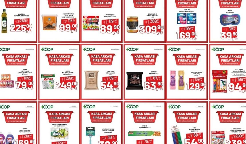 Tarım Kredi KOOP 24-30 Eylül 2026 Kataloğu: Bal, Kahve, Temizlik ve Kırtasiye Fiyatları