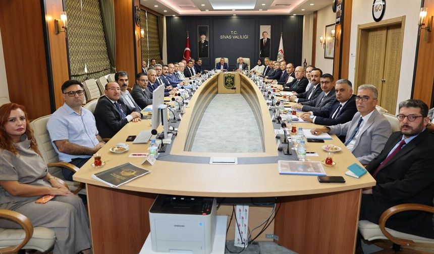 Sivas’ta devam eden ve planlanan yatırımlar değerlendirildi