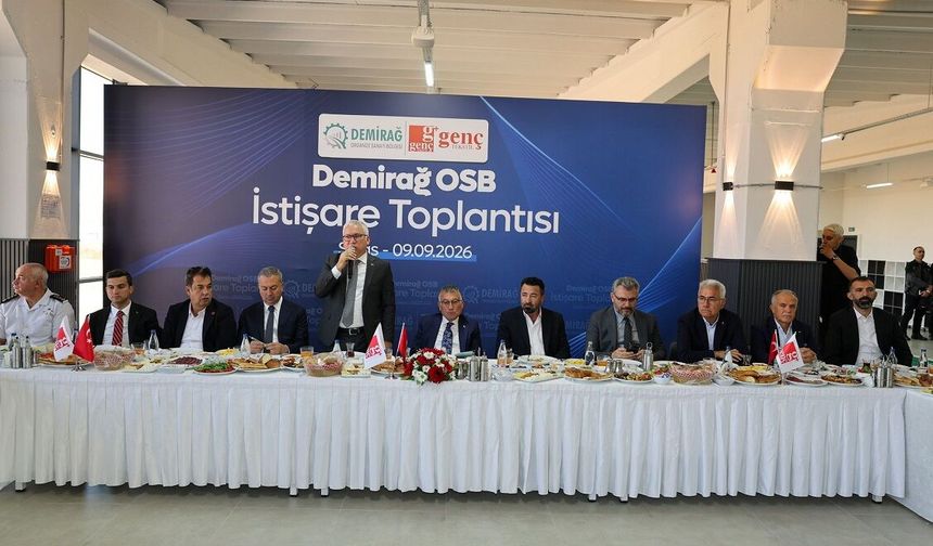 Sivas'ta iş insanlarıyla Demirağ OSB'de buluşuldu