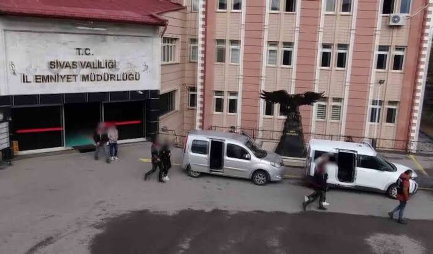 Sivas dahil 9 ilde vurgun operasyonu