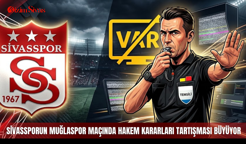 Sivassporun Muğlaspor maçında hakem kararları tartışması büyüyor!