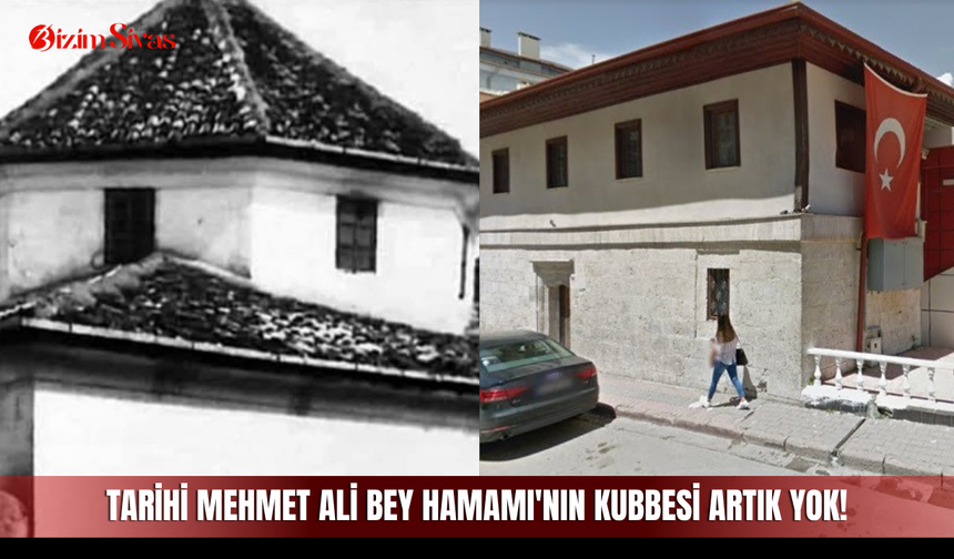 Tarihi Mehmet Ali Bey Hamamı'nın kubbesi artık yok!