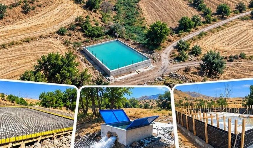 Divriği Kesme köyünde sulama tesisi tamamlandı