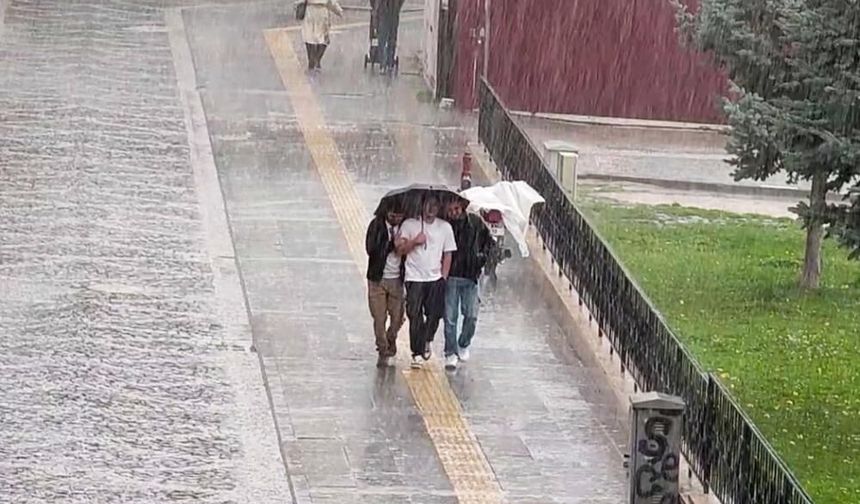 Sivas'ta kuvvetli sağanak yağış etkili oldu