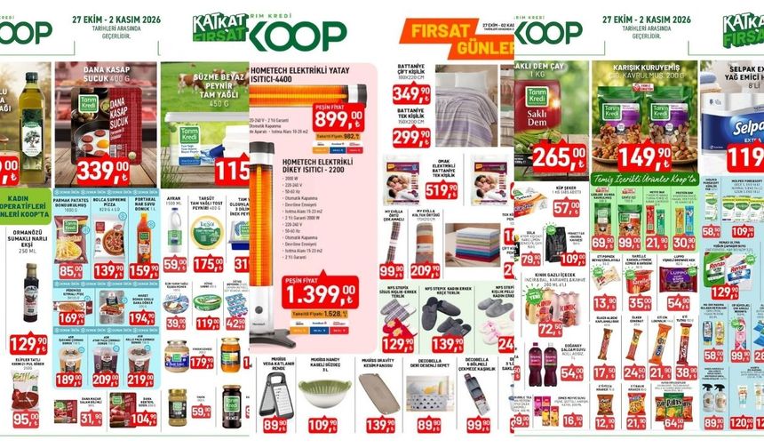 Sivaslılar İçin Tarım Kredi KOOP Kataloğu: Battaniye, Gıda ve Temizlik Ürünleri Kaç TL?