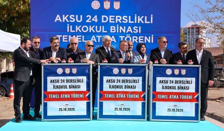 Sivas’ta 24 Derslikli Yeni İlkokulun Temeli Atıldı
