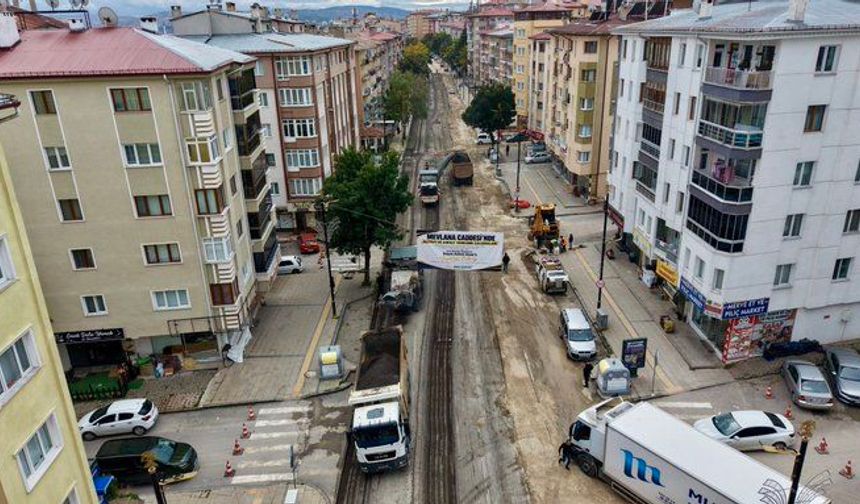 Sivas Mevlana Caddesi’nde Gözler Bu Çalışmalarda!