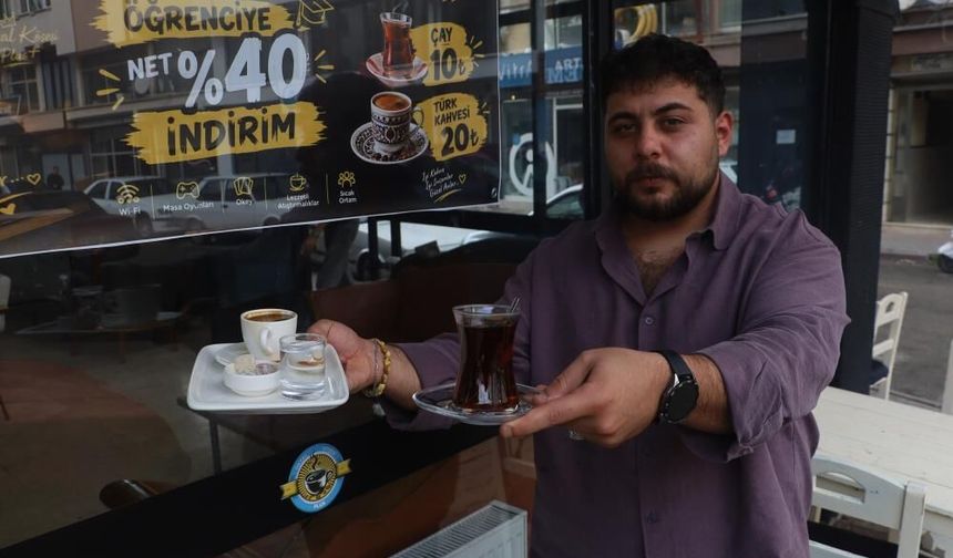 Sivas’ta Öğrencilerin Cebini Rahatlatan Kampanya: Çay 10, Türk Kahvesi 20 TL