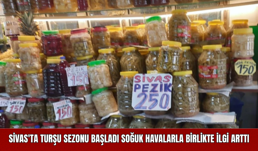 Sivas'ta Turşu Sezonu Başladı: Soğuk Havalarla Birlikte İlgi Arttı