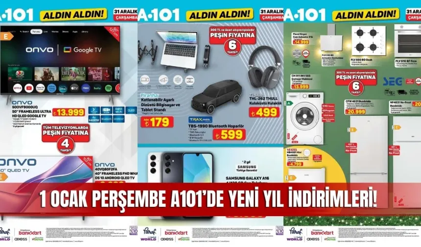 Sivas A101 1 Ocak 2026 Aktüel Kataloğu: Yeni Yılın İlk İndirimleri