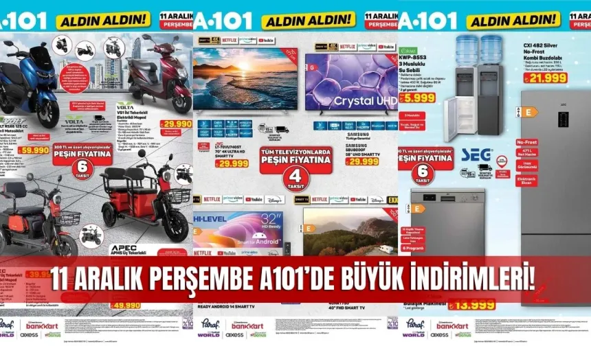 A101 11 Aralık 2025 Aktüel Kataloğu Yayında! Sivas'ta Büyük İndirimler Başladı