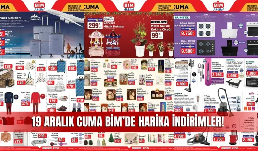 BİM 19 Aralık 2025 Aktüel Ürünler Kataloğu: TCL TV, Philips Ev Aletleri ve Büyük İndirimler